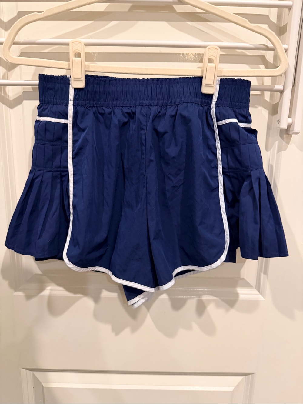 Yogalicious Navy and White Trim Athletic Shorts